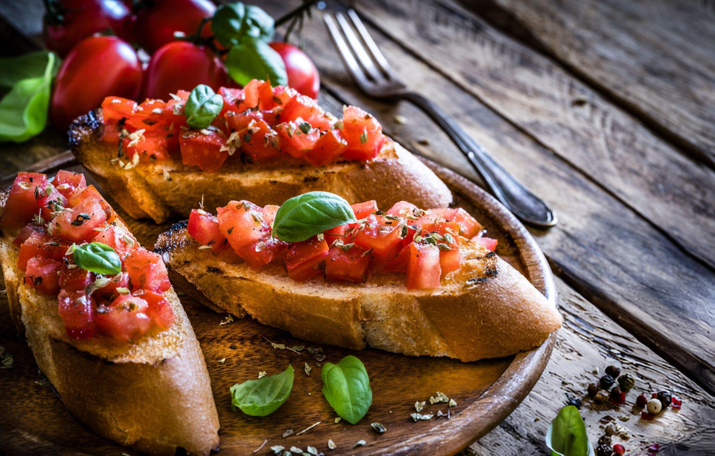 Tapas et entrées - Bruschetta aux tomates